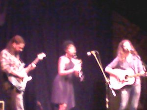 Faulhaber, Russell and Lindsay as Birds of Chicago, Felton, California, November,2012