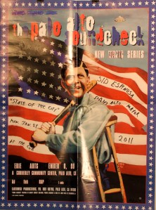 art by Harvey Bennett Stafford, design by John Yates Stealworks, defaced and repurposed here by Mark Weiss -- I have about 4,000 more of these in storage, flat -- four-color offset. I also have the painting NFS