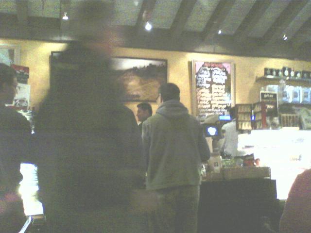 Coupa Cafe in Palo Alto, on Opening Day, spring 2014, rain delay