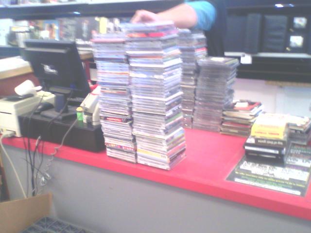 My stuff about to get me stiffed more or less at last-man-standing retailer; I wish I had just taken it all to the library, to donate, for their monthly bazaar.