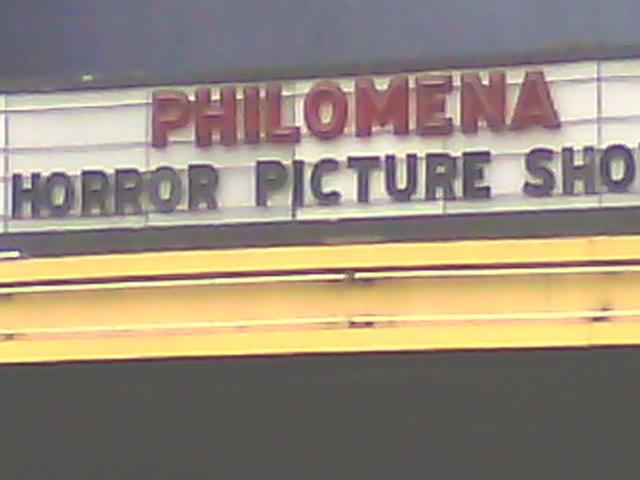 Is Menlo Park's Guild the only place in God's Green Earth where one might, even for a separate admission, see Philomena back to back with Rocky Horror Picture Show -- which gave me idea about a film about a lady who travels to America to adopt the clone of her first love.