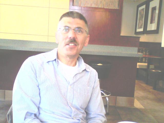 Wayne, at breakfast, spring, 2014, Palo Alto