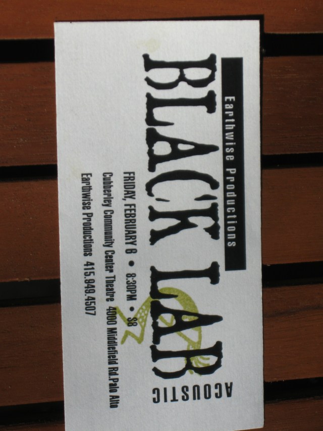 untorn black lab stub