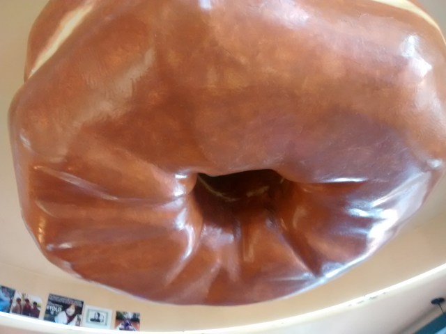 The fate of this donut fixture at Palo Alto's former Happy Donuts is up in the air