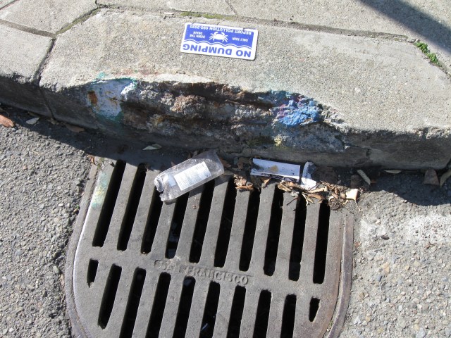 i saw the face of st. paul in the pavement near the drain, it suggested