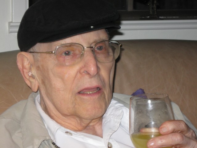 Paul Weiss, his glass half-full of Italian orange soda, June 7, 2014 