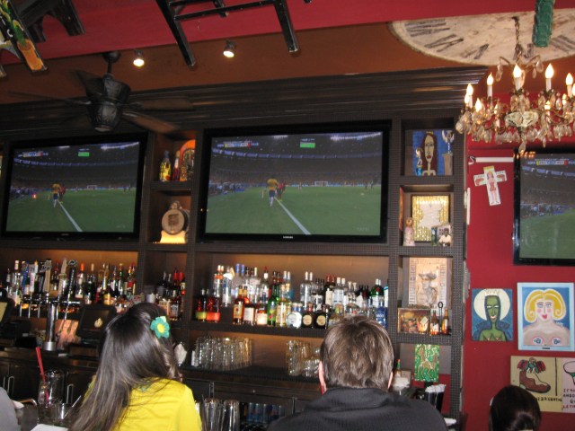 World Cup action at NoLa, Palo Alto, but texting D.F.