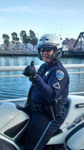 This is kind of a stretcher but when Tim and I went to the Giants' game last month, on Gary Davis' tickets, they had a public safety appreciation day and I got into a brief discussion with a California Highway Patrol about the Mammoth recording artist 7 Mary 3