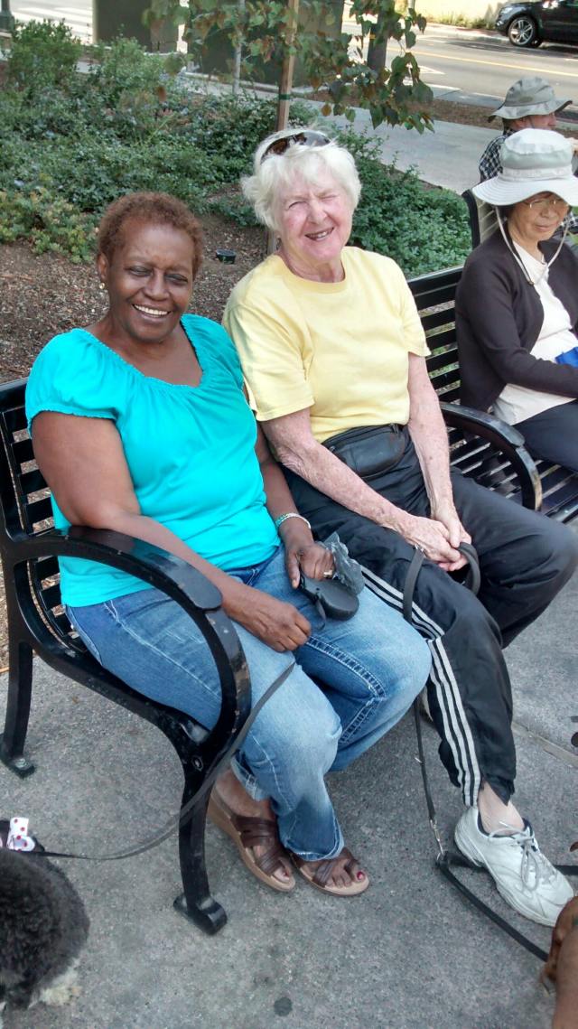 Ivonne and Nancy and dogs