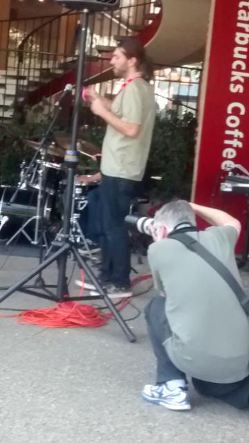 Gunn grad Josh Thurston Milgrom on his second instrument the egg shaker