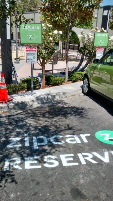 Zipcar means the loss of 10 parkings spots, two here at Lot N Lytton Plaza and further erosion of the distinction between public sector and our corporate colonizers, thanks to Nancy and Jim
