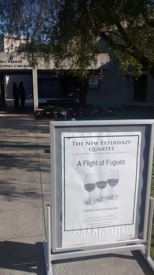 Weiss, Lisa, New Esterházy Qtet, Sat., Jan. 4 4pm happy 2015 @ All Saints Palo Alto