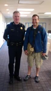 Palo Alto Chief Dennis Burns and Mark "Huggy Bear" Weiss, fall 2014