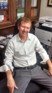 Hanns Gregory Scharff looking confident Election Day, 2014, and what does he know about Jeremy Lin but is not telling?