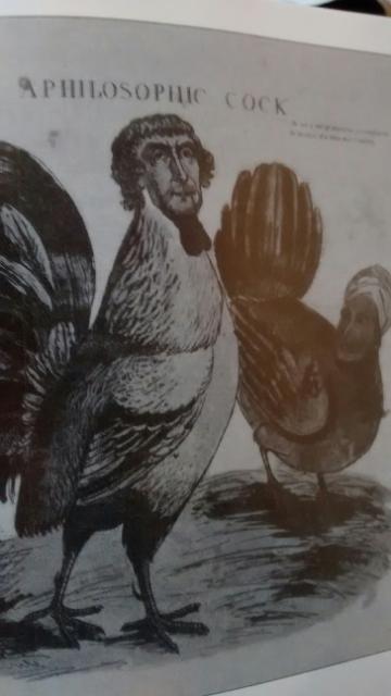 Thomas Jefferson and Sally Hemings as depicted in 1804, "A Philosophic Cock"