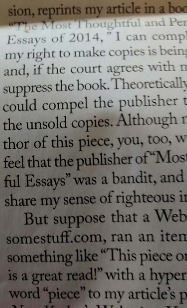 After The New Yorker, based on L.Menand, used permissively