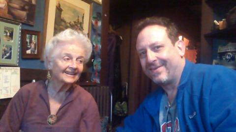 Palo Alto activist, blogger and political reforming Mark Weiss, and Bettty Peck of Saratoga, a retired teacher he has known since 1969