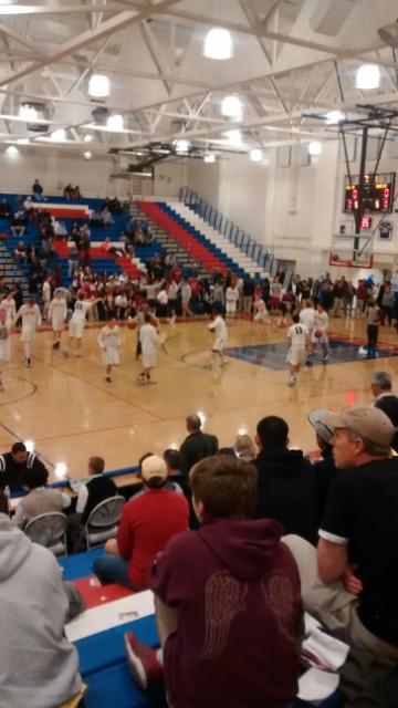 Riley Quinn top of key and his mates, preparing to play with and against boys from Menlo Park