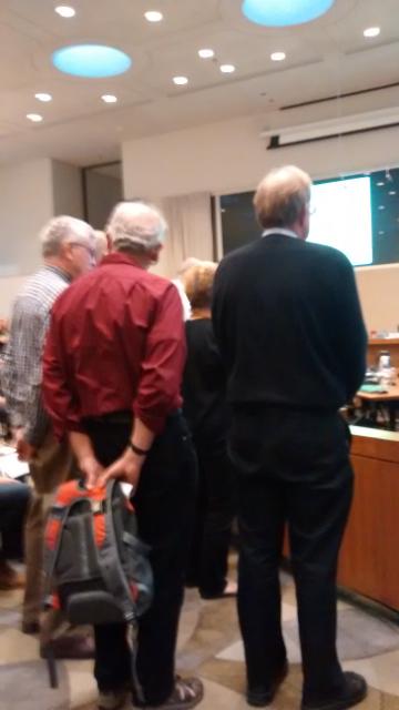 John Barton backed by Gail Price and others on his board seemed to weigh in in support of the poignancy and humanity of rejecting the ownership entity's designs on gentrification. Gail later made her own address. 