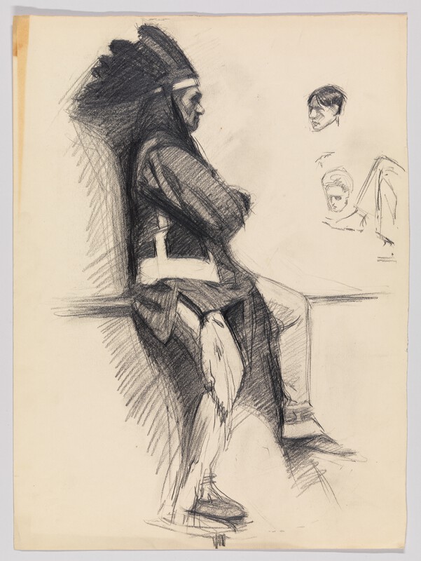 Hopper drawing, in Whitney archive: looks like the same subject as directly above