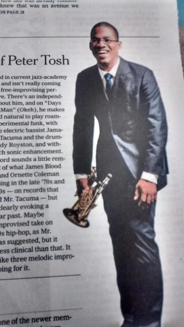 New York Times ushers up James Brandon Lewis, on Okeh Records